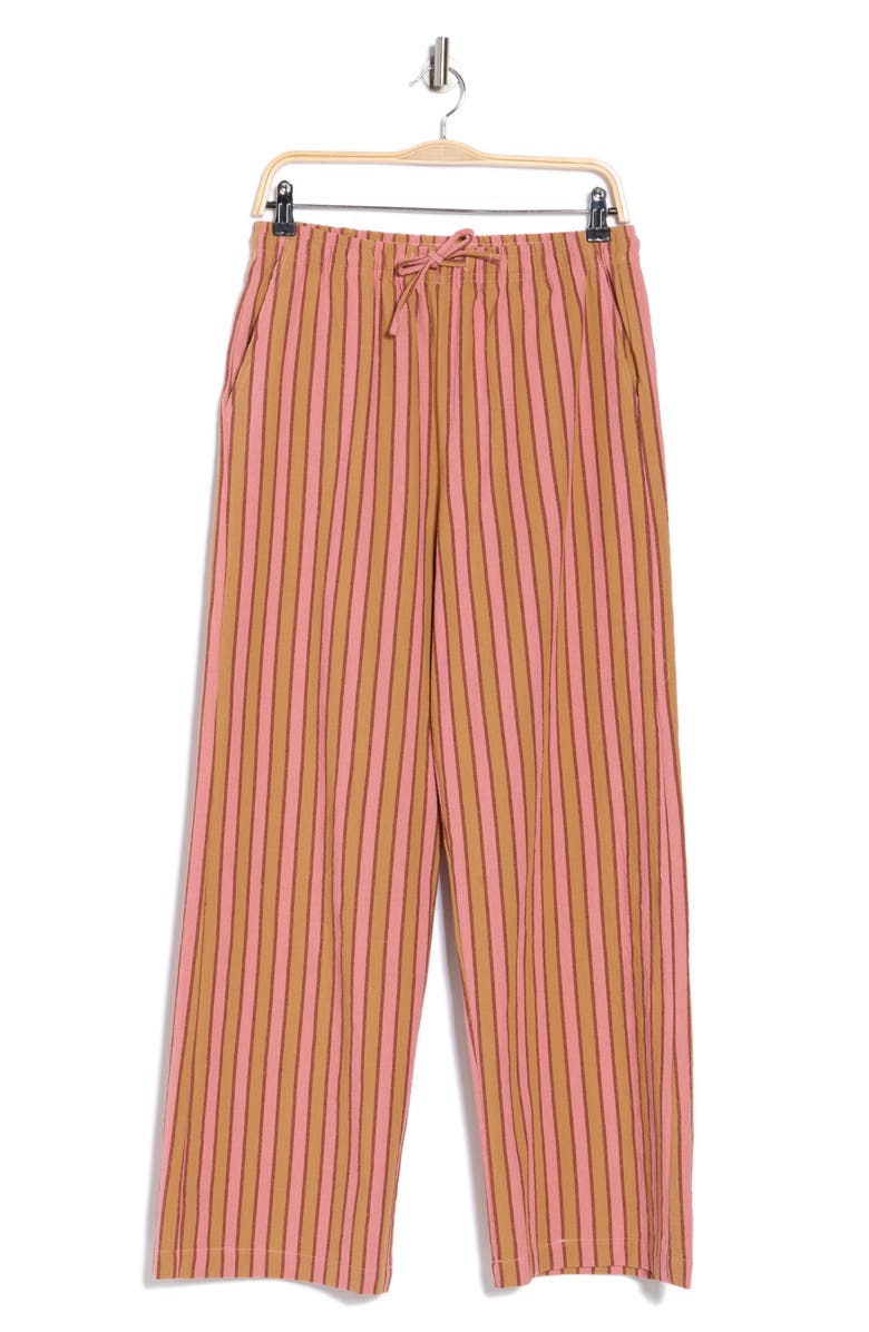 RDI Stripe Wide Leg Pants, Alternate, color, Terracotta