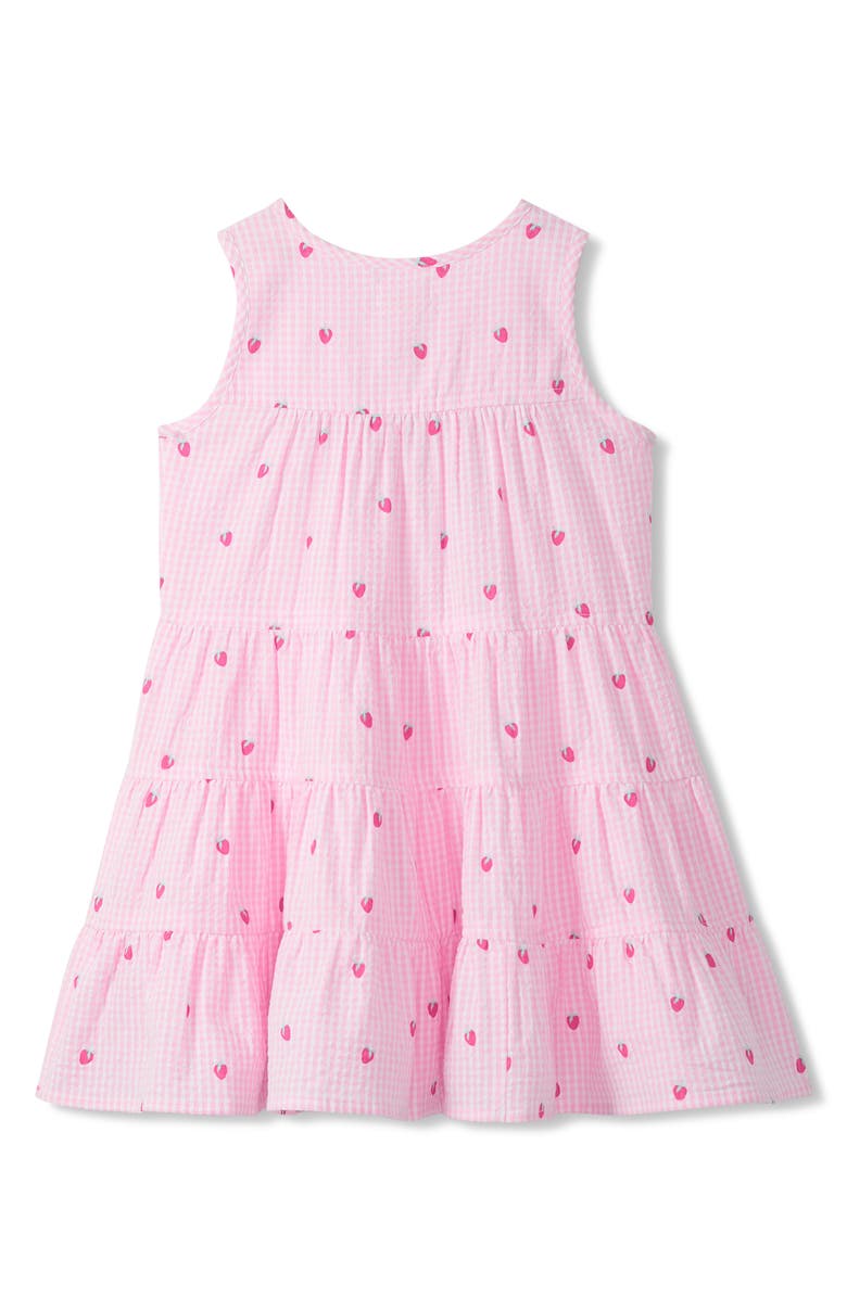 Hatley Kids' Embroidered Gingham Cotton Dress, Alternate, color, 