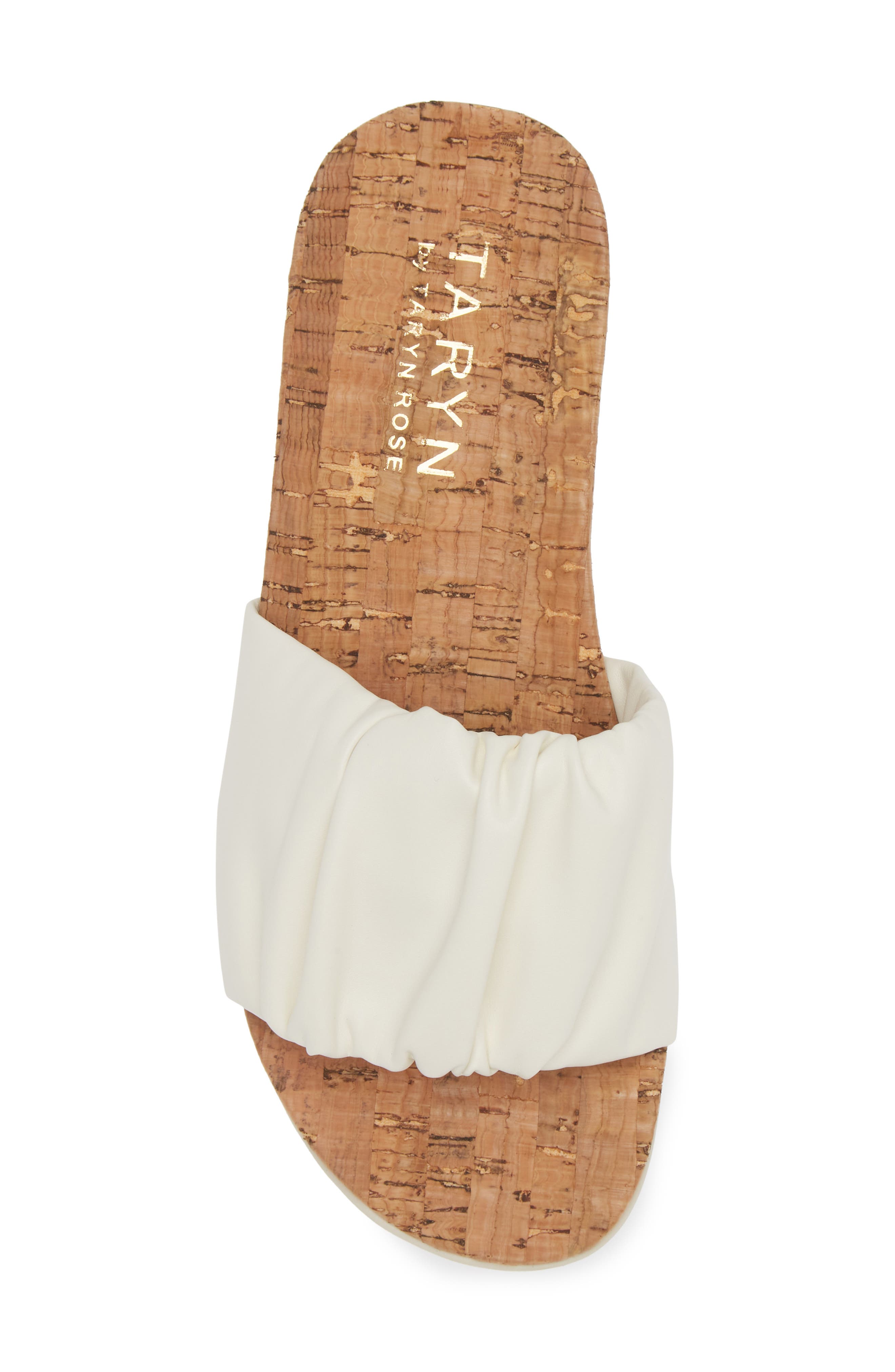 Taryn Rose Pleated Slide Sandal, Alternate, color, 