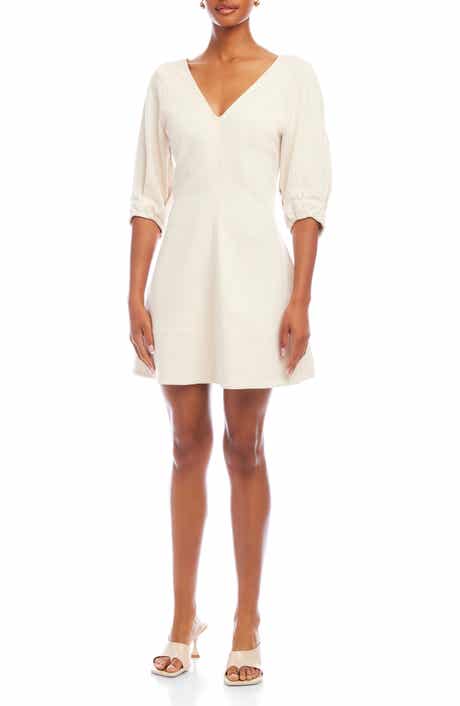 Puff Sleeve Chantilly Lace Minidress