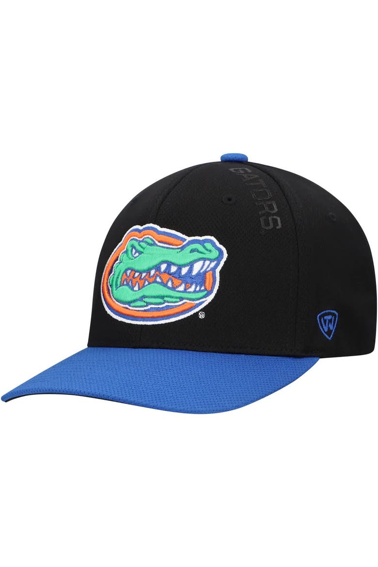 Men's Top of the World Black Florida Gators Reflex 2.0 Flex Fit Hat, Main, color, Black