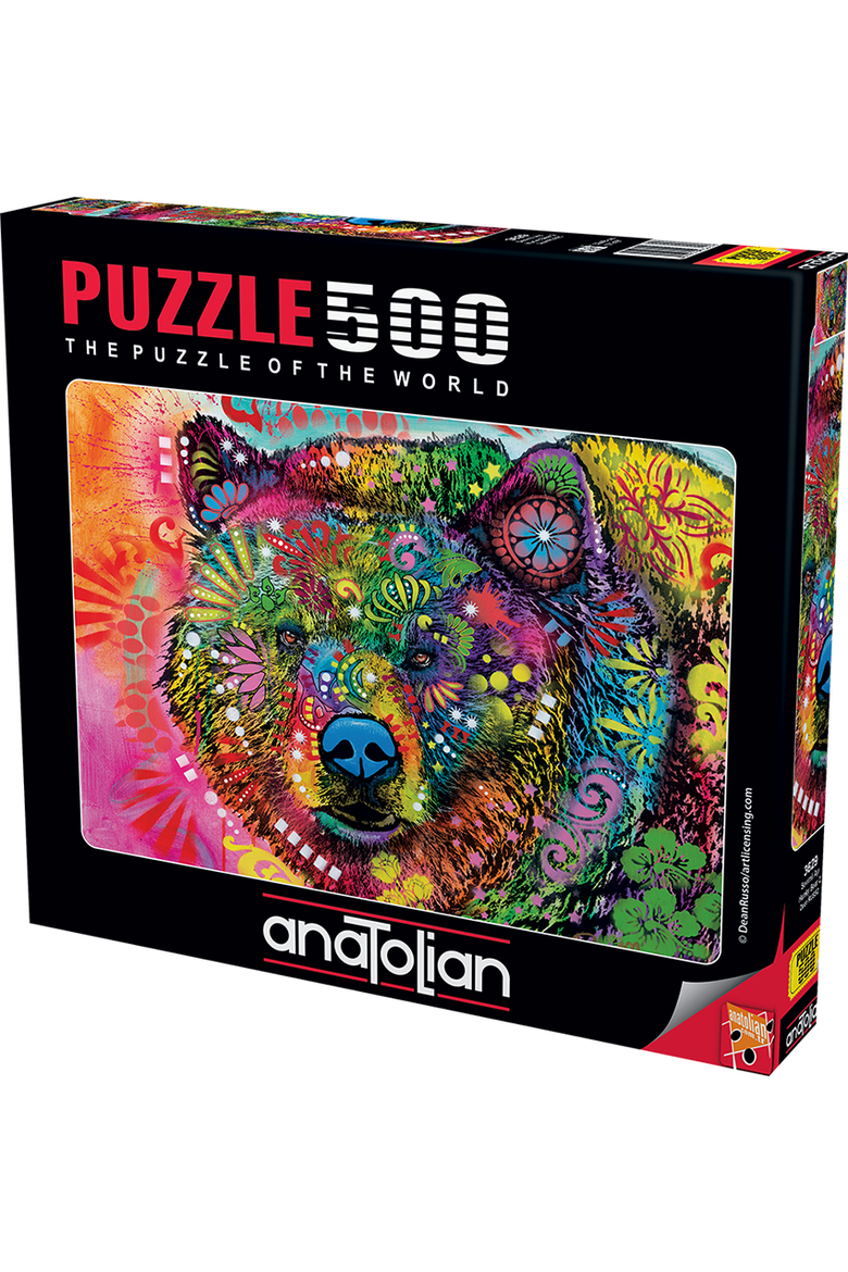 Hunky Bear 2 500 piece Jigsaw Puzzle for Adults, Main, color, Multicolor