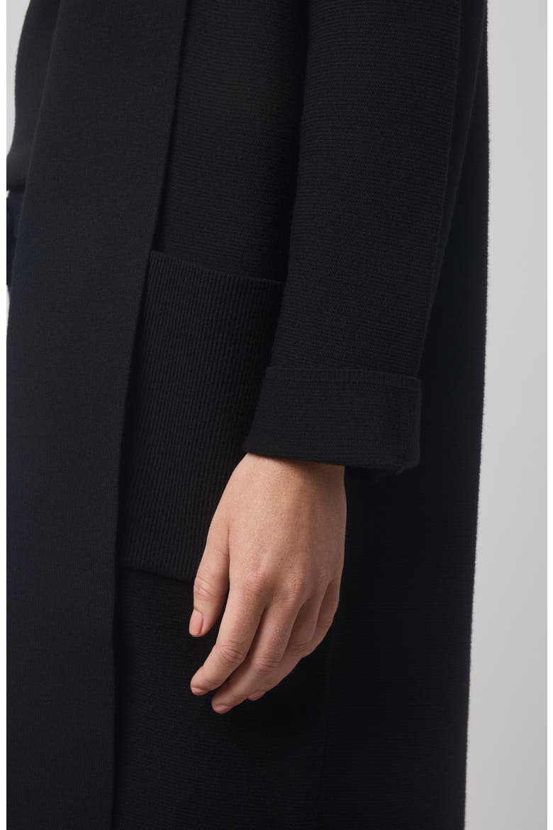 x @cellajaneblog Sleek Coatigan, Alternate, color, BLACK