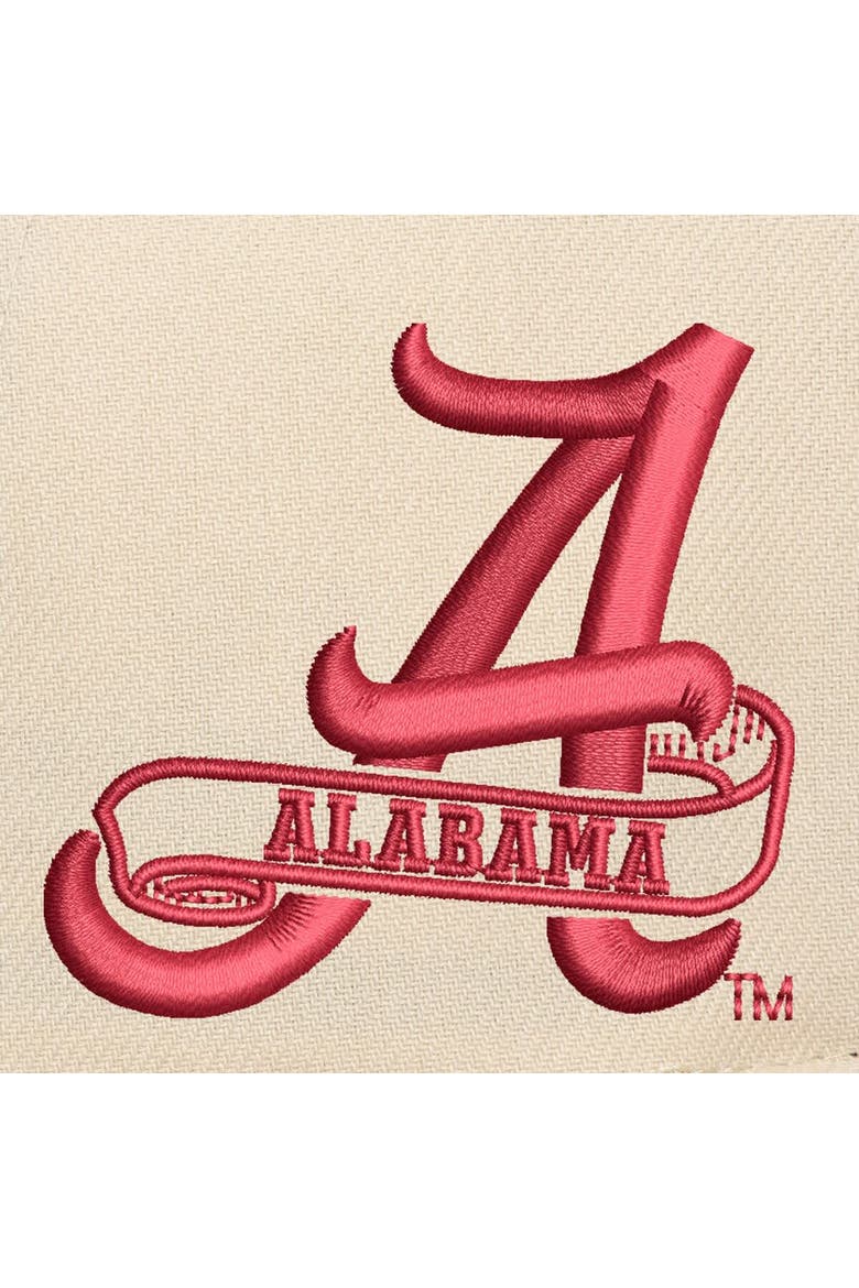 Men's Mitchell & Ness Cream/Crimson Alabama Crimson Tide Two-Tone Pro Crown Adjustable Hat, Alternate, color, Cream