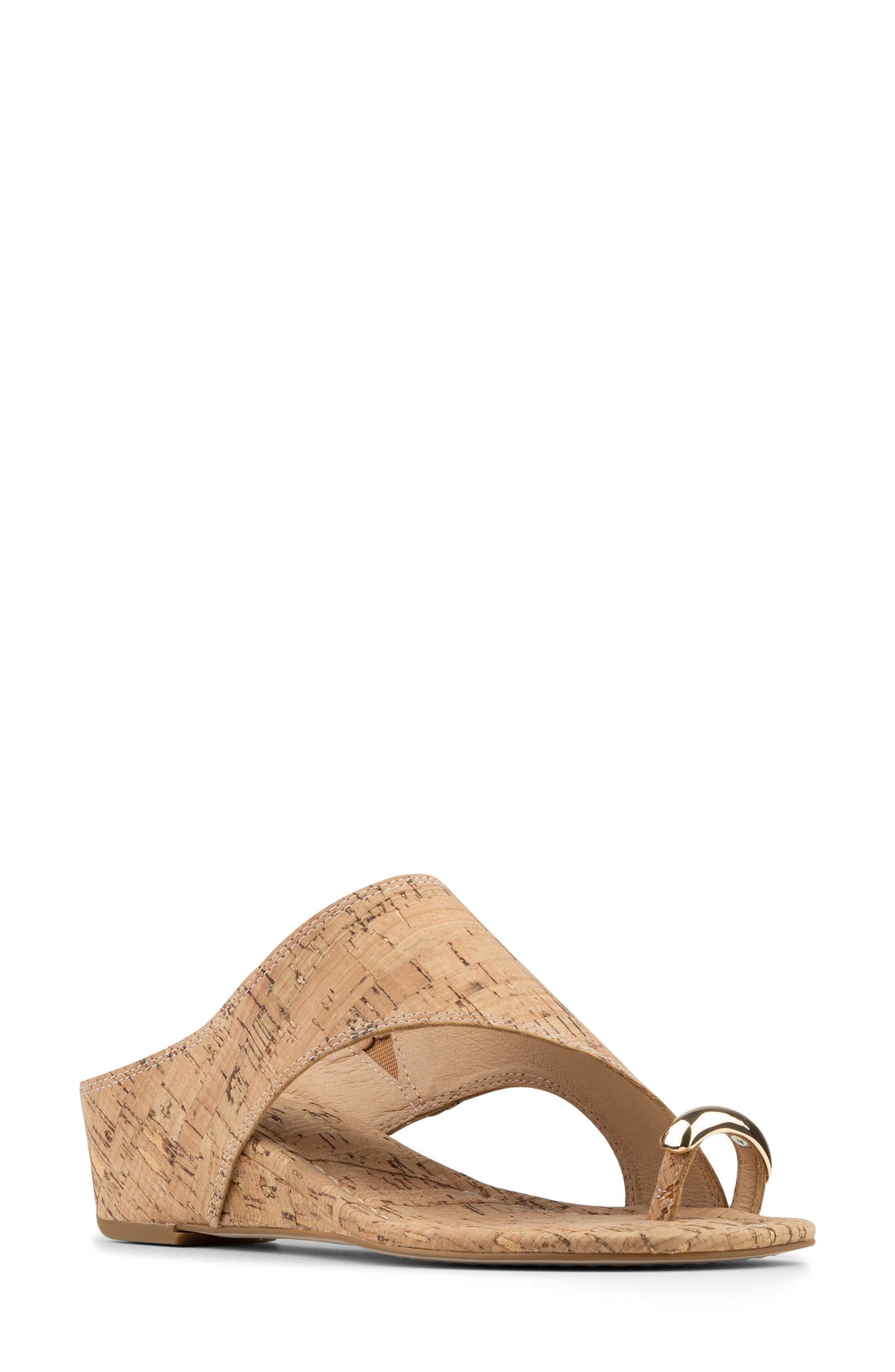 Donald Pliner Toe Ring Wedge Sandal, Main, color, 