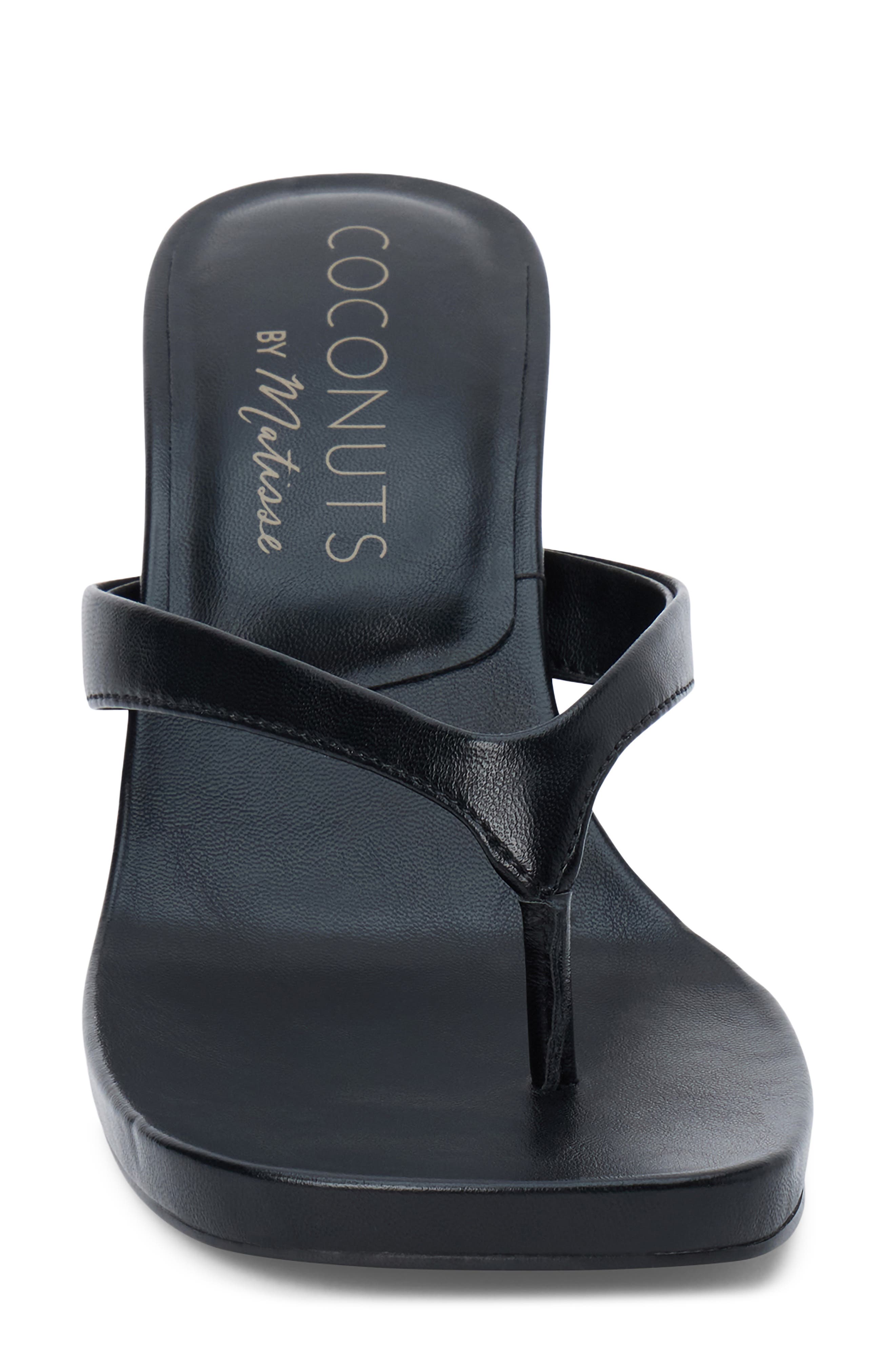 Coconuts by Matisse Murphy Wedge Sandal, Alternate, color, Black