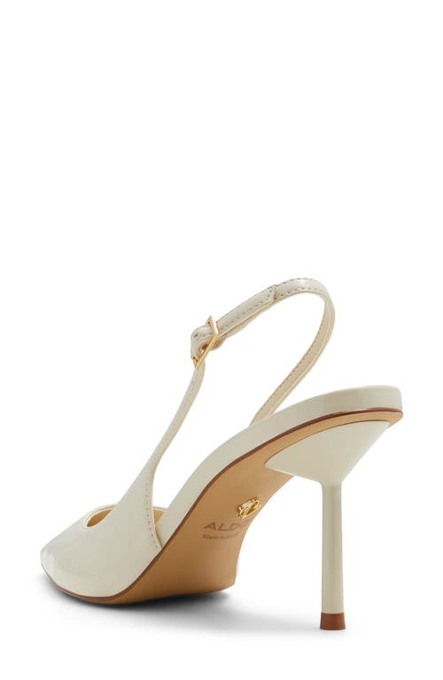 Shop Aldo Seralina Slingback Pointed Toe Pump In Light Beige