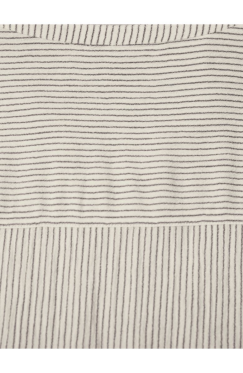 Celtic & Co. V-Neck Relaxed Swing Top, Alternate, color, Oatmeal Stripe