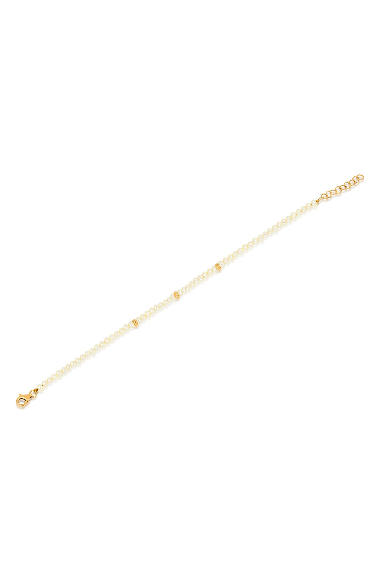 Ef Collection Beaded Bracelet In 14k Yellow Gold/peridot