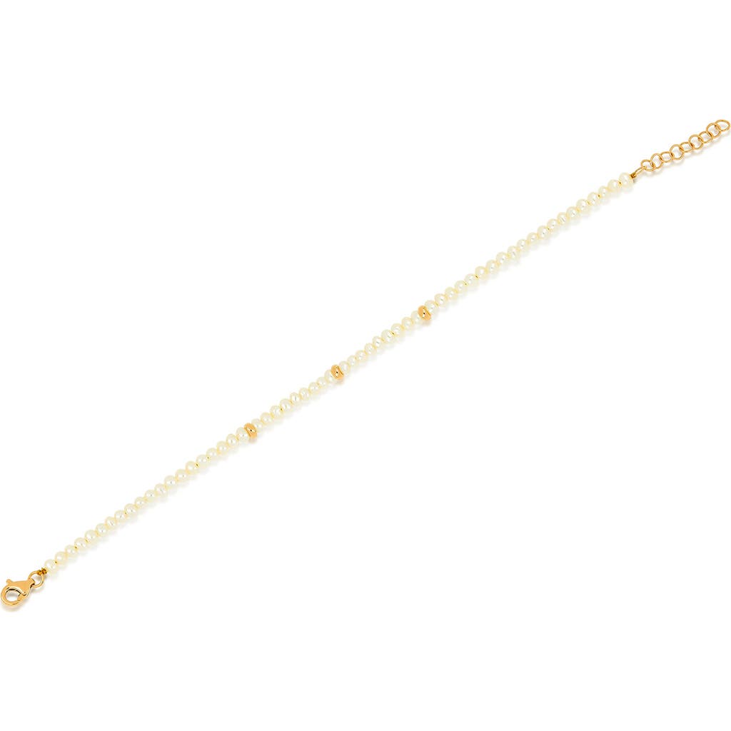 Ef Collection Beaded Bracelet In 14k Yellow Gold/peridot