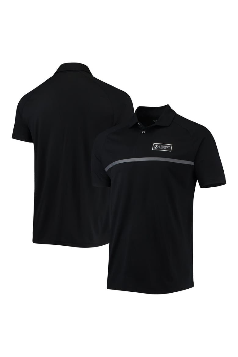 Men's Levelwear Black Chicago White Sox Sector Raglan Polo, Main, color, Black