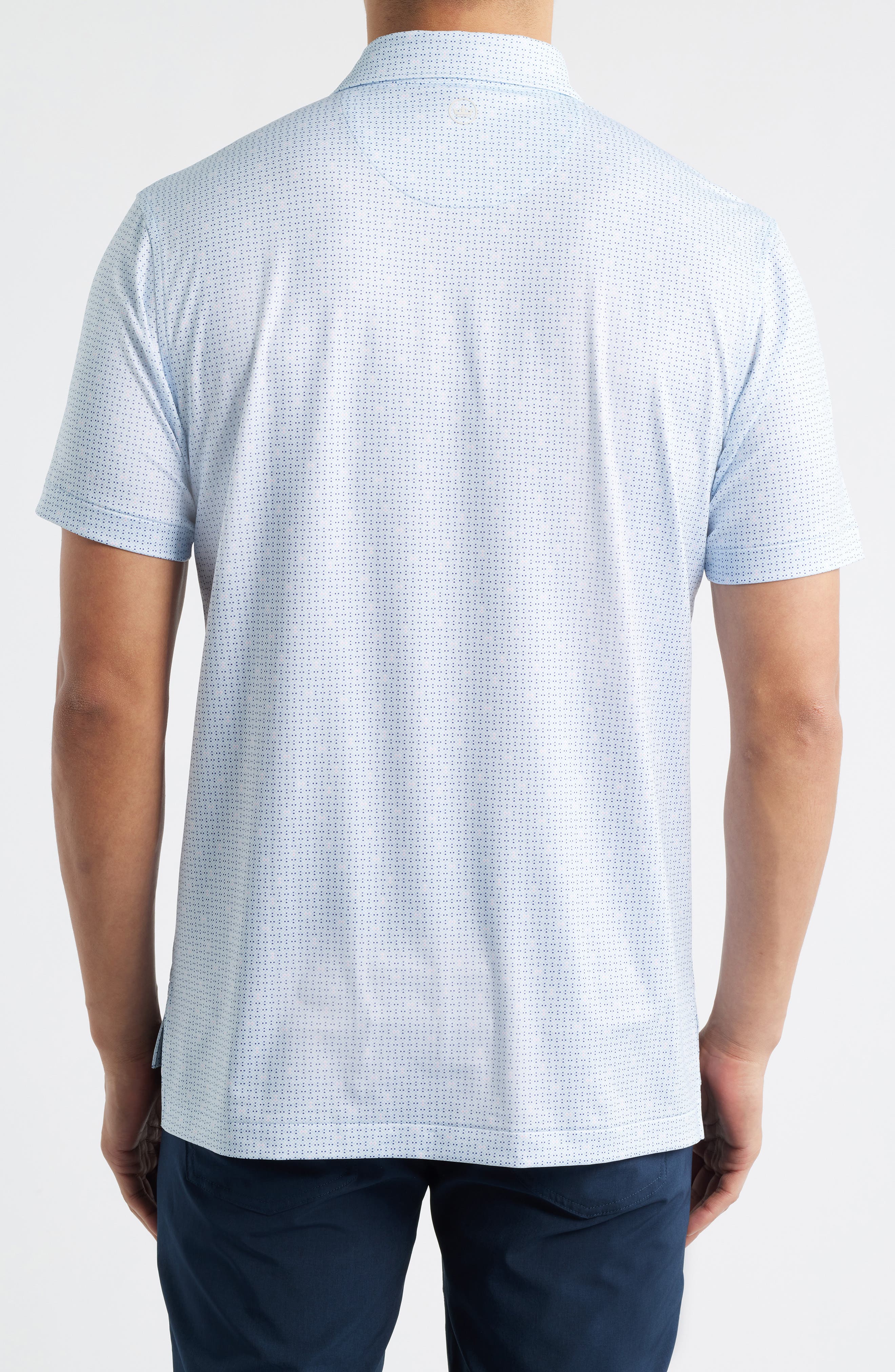 Ashgrove Geometric Print Performance Jersey Golf Polo - image 4