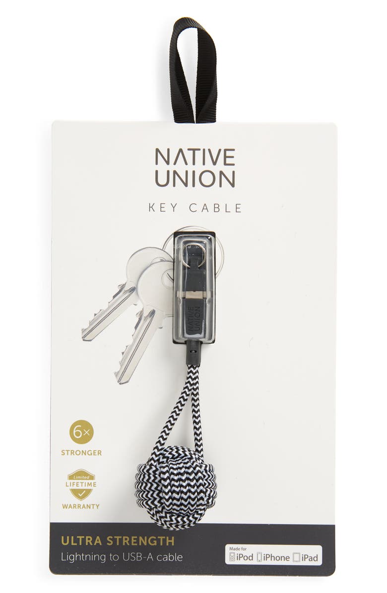 Native Union Lightning to USB Key Cable, Main, color, 