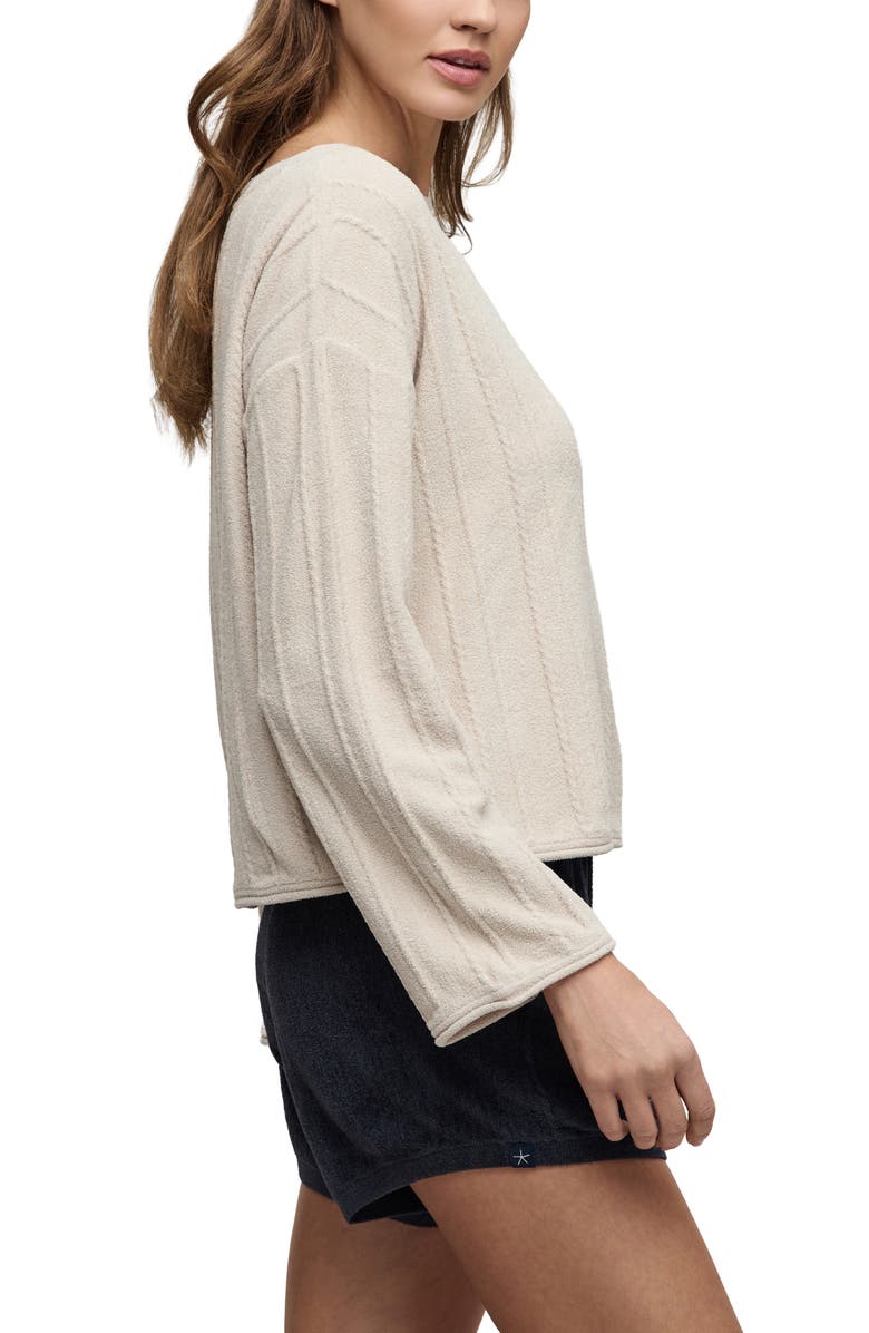 Barefoot Dreams<sup>®</sup> CozyChic Ultra Lite<sup>®</sup> Sweater, Alternate, color, Stone