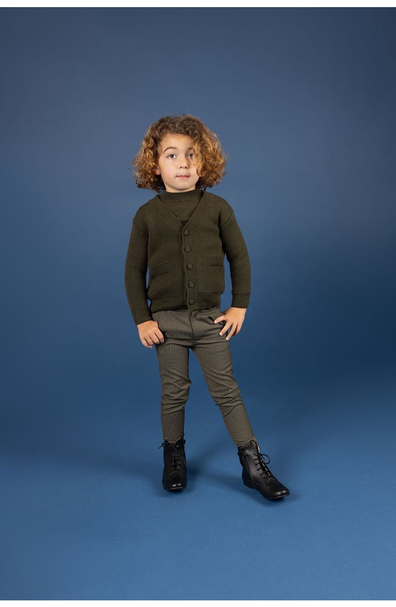 Ely's & Co. Looms Dense Knit Collection - Cardigan, Alternate, color, Olive