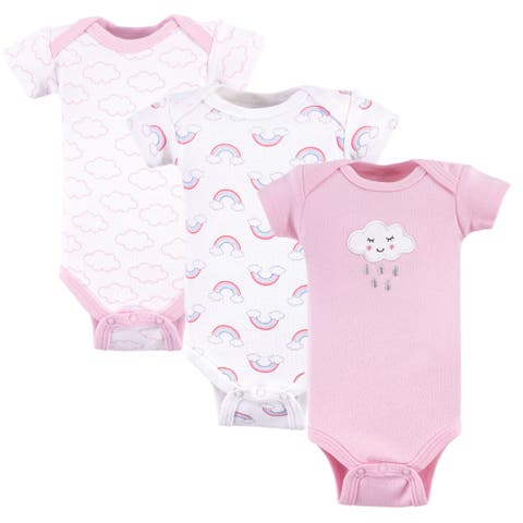 Cotton Snapsuits for Petite Infant Girls