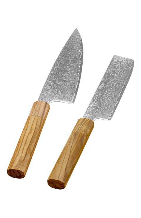 Kumo Gyuto Chef and Nakiri Knife Set