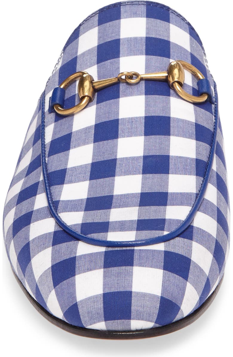 Gucci Princetown Gingham Loafer Mule, Alternate, color,