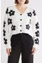 Floral Open Stitch Cardigan