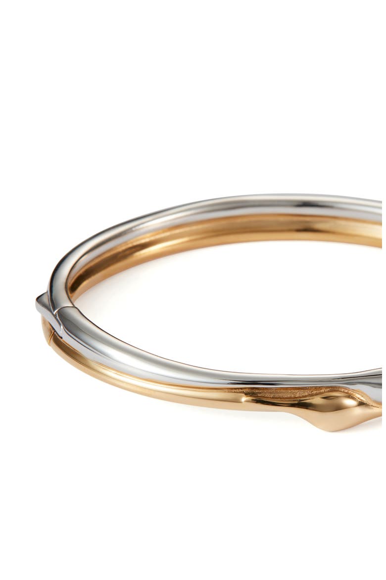 Egret Bangle, Alternate, color, TWO-TONE