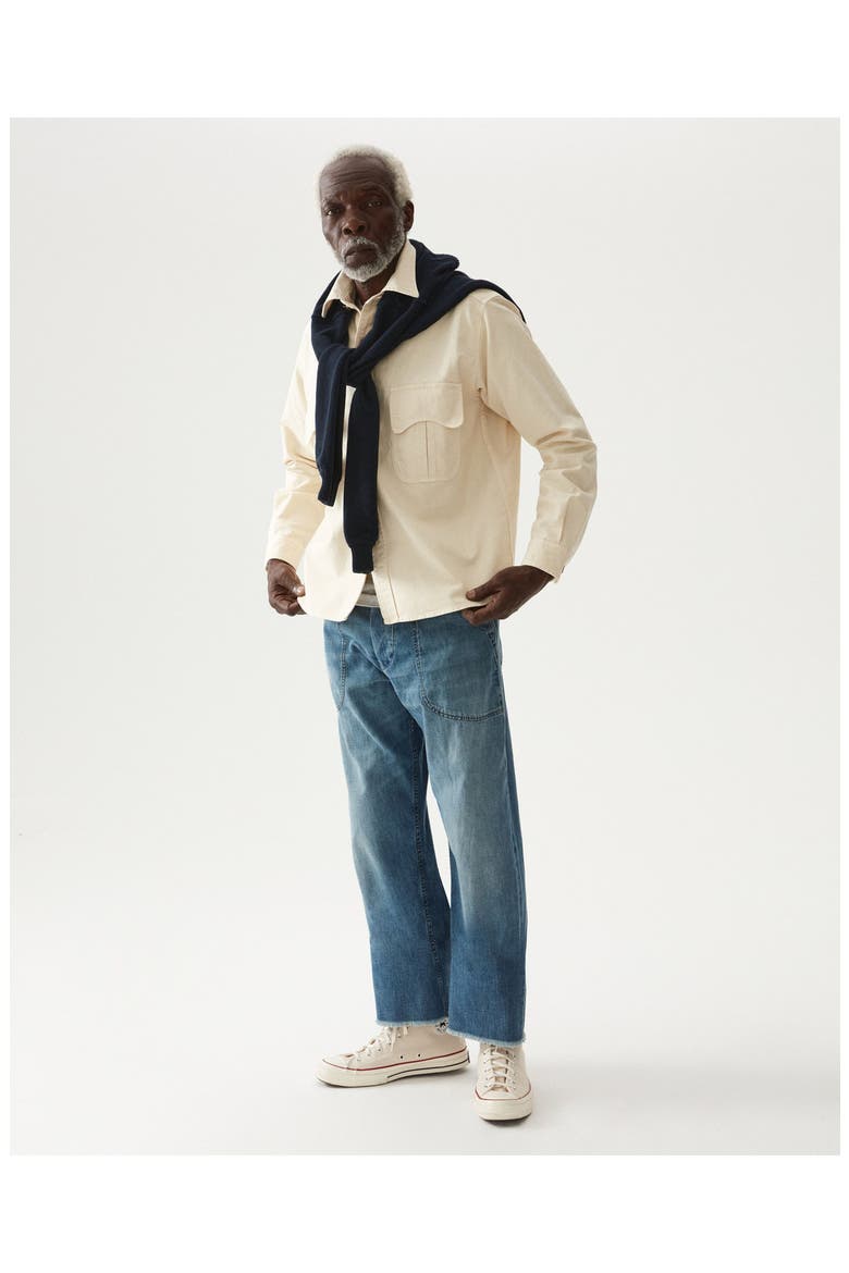 Kenny 2.0 Cotton Overshirt, Alternate, color, Ecru