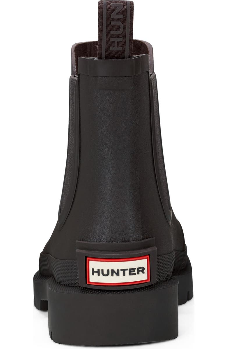 Hunter Orford Insulated Waterproof Chelsea Boot, Alternate, color, Dark Brown