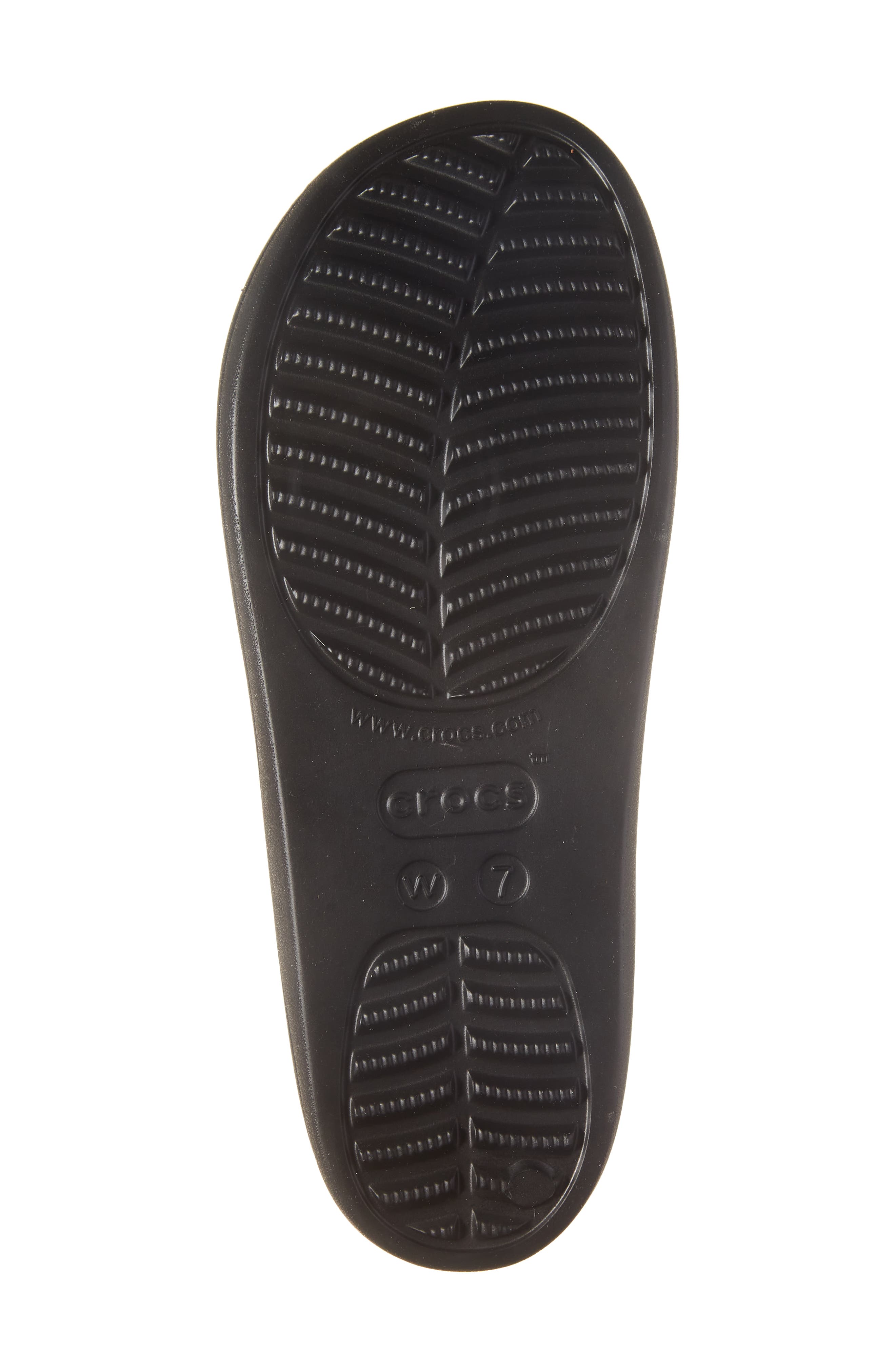 CROCS Baya Platform Slide Sandal, Alternate, color, Black