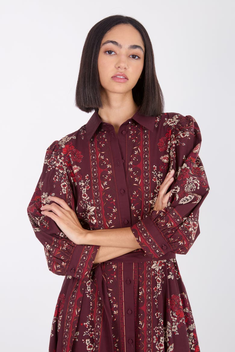 Blaine Dress, Alternate, color, Mixed Red Floral