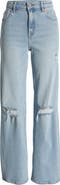 HIDDEN JEANS Distressed Rip Wide Leg Jeans
