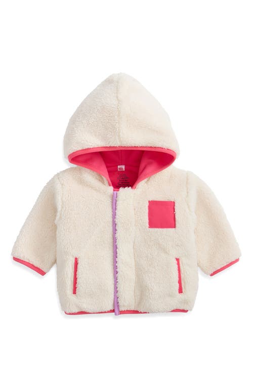 Magnetic Me Babies'  Gentle High Pile Fleece Hooded Magnetic Jacket In Pink