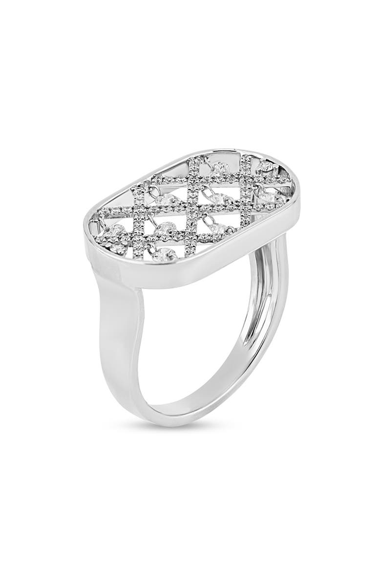 Audrey Diamond Statement Ring, Alternate, color, 18K WHITE GOLD