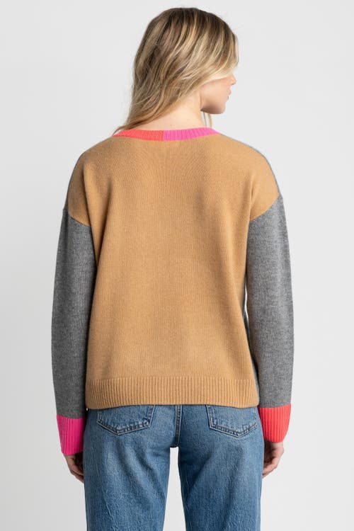 Lisa Todd Color Wheel Cashmere Sweater In Gray