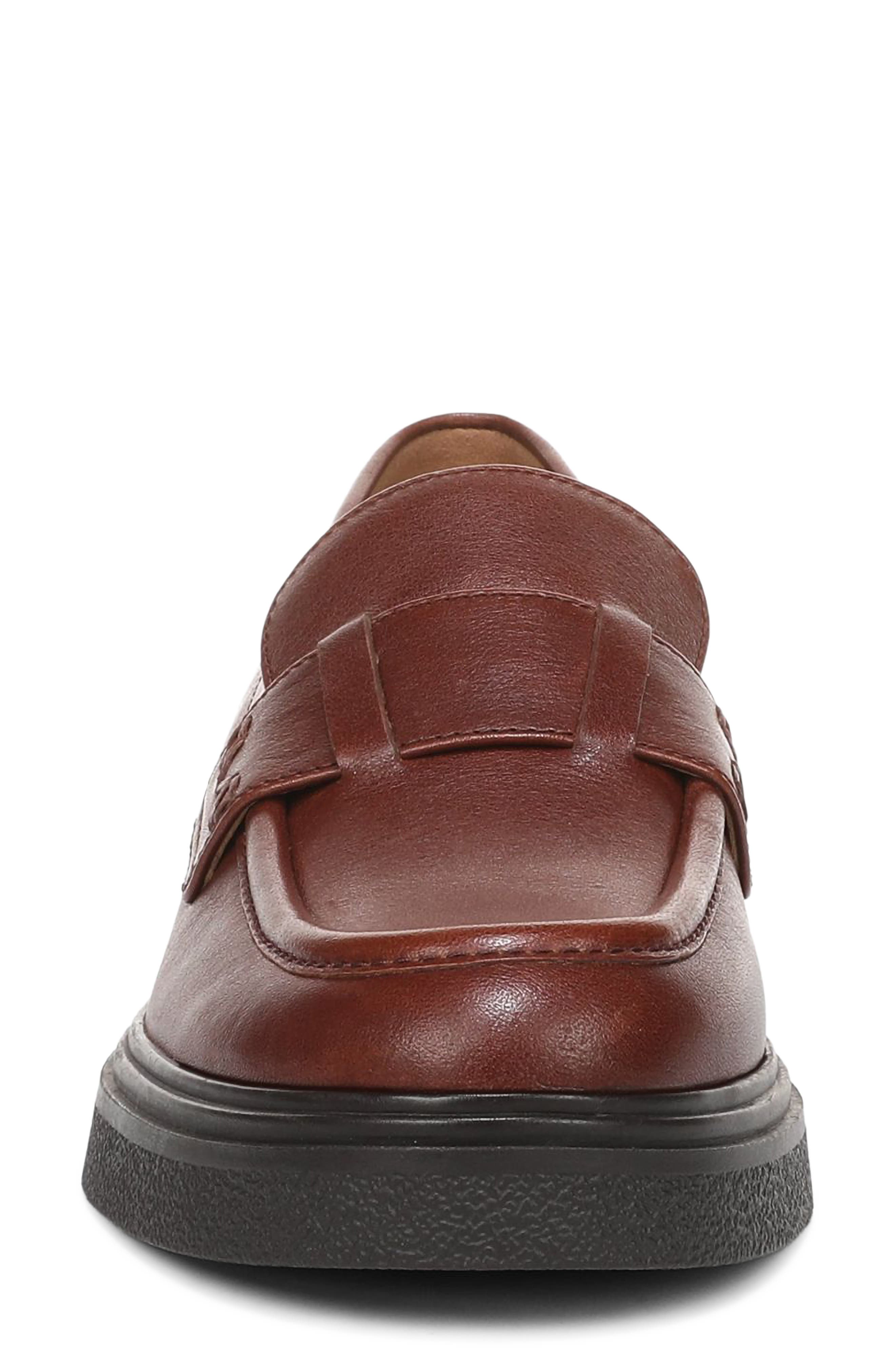 Dolores Leather Loafer, Alternate, color, BAKED CLAY LEATHER