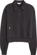 JW Anderson Cotton French Terry Polo Sweatshirt