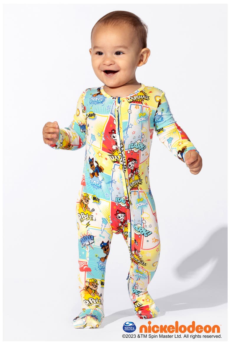 x Nickelodeon™ Kids' Paw Patrol Convertible Footie Pajamas, Alternate, color, RED