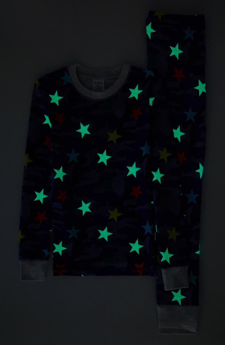 Mini Boden Kids' Glow in the Dark Fitted Two-Piece Pajamas, Alternate, color,