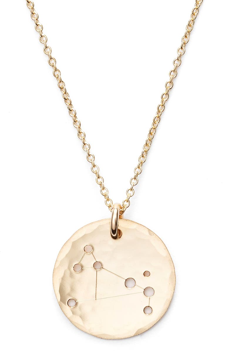 Nashelle Ija 'Small Zodiac' 14k-Gold Fill Necklace, Alternate, color, 