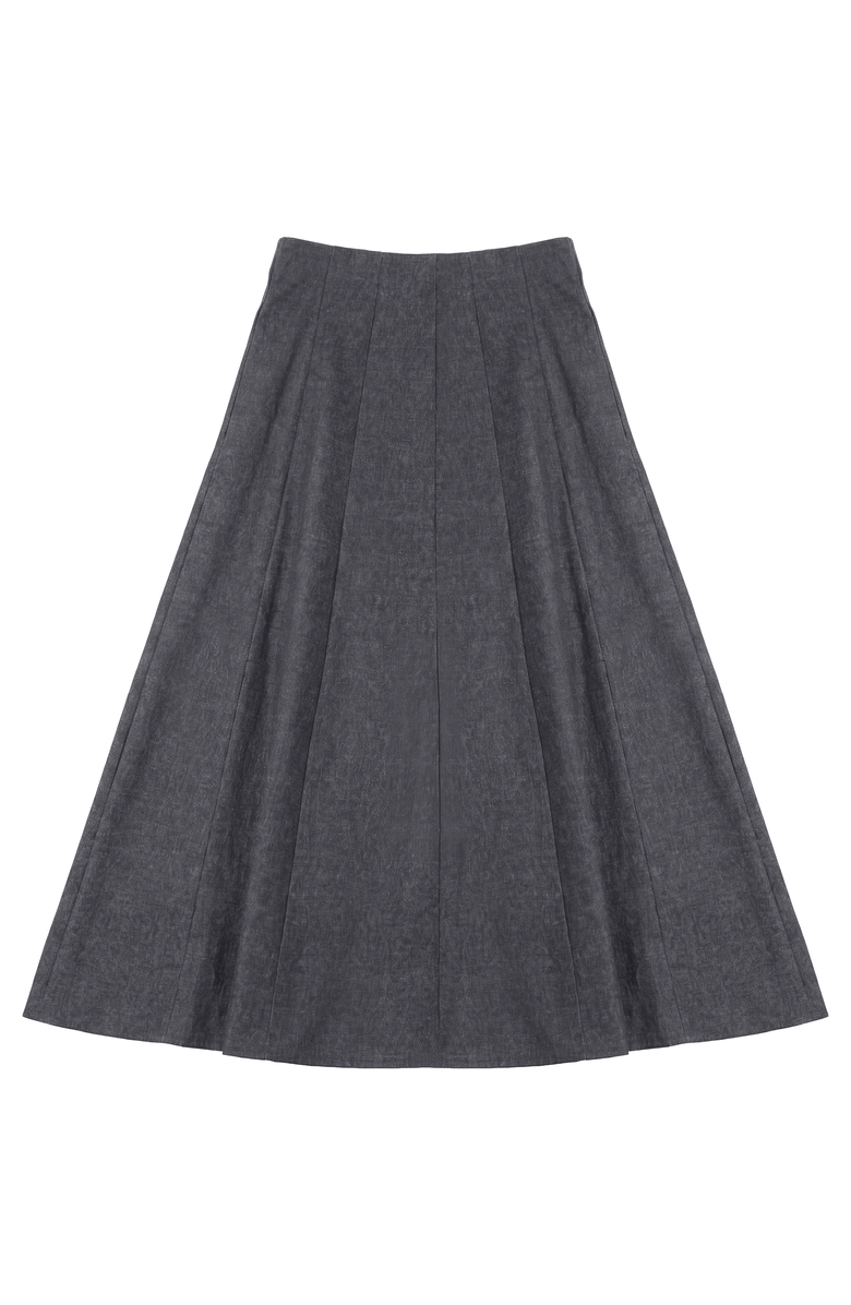 Spades Stretch Pull-On Elastic Waist Midi Skirt, Main, color, Black