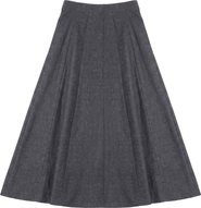 Spades Stretch Pull-On Elastic Waist Midi Skirt