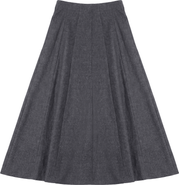 Spades Stretch Pull-On Elastic Waist Midi Skirt