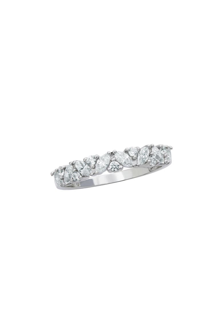 Cubic Zirconia Eternity Band, Main, color, WHITE