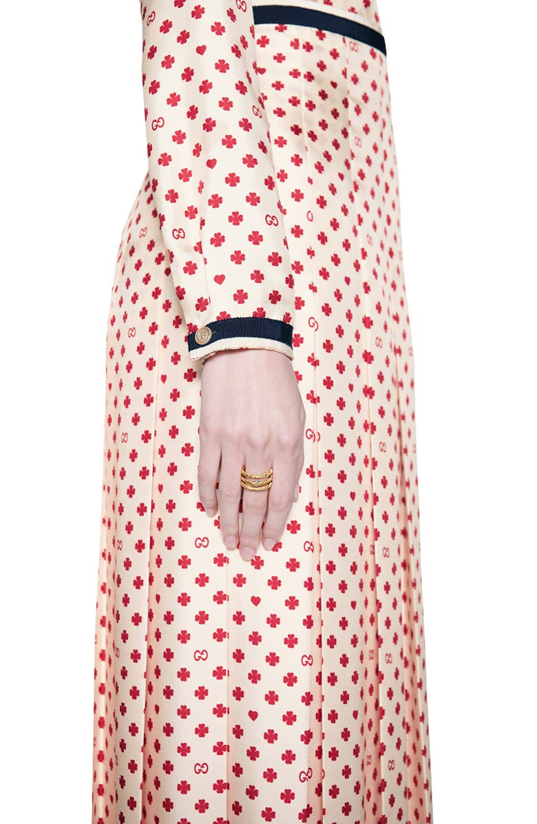 Gucci Ouroboros Set of 3 Stacking Rings, Alternate, color, 