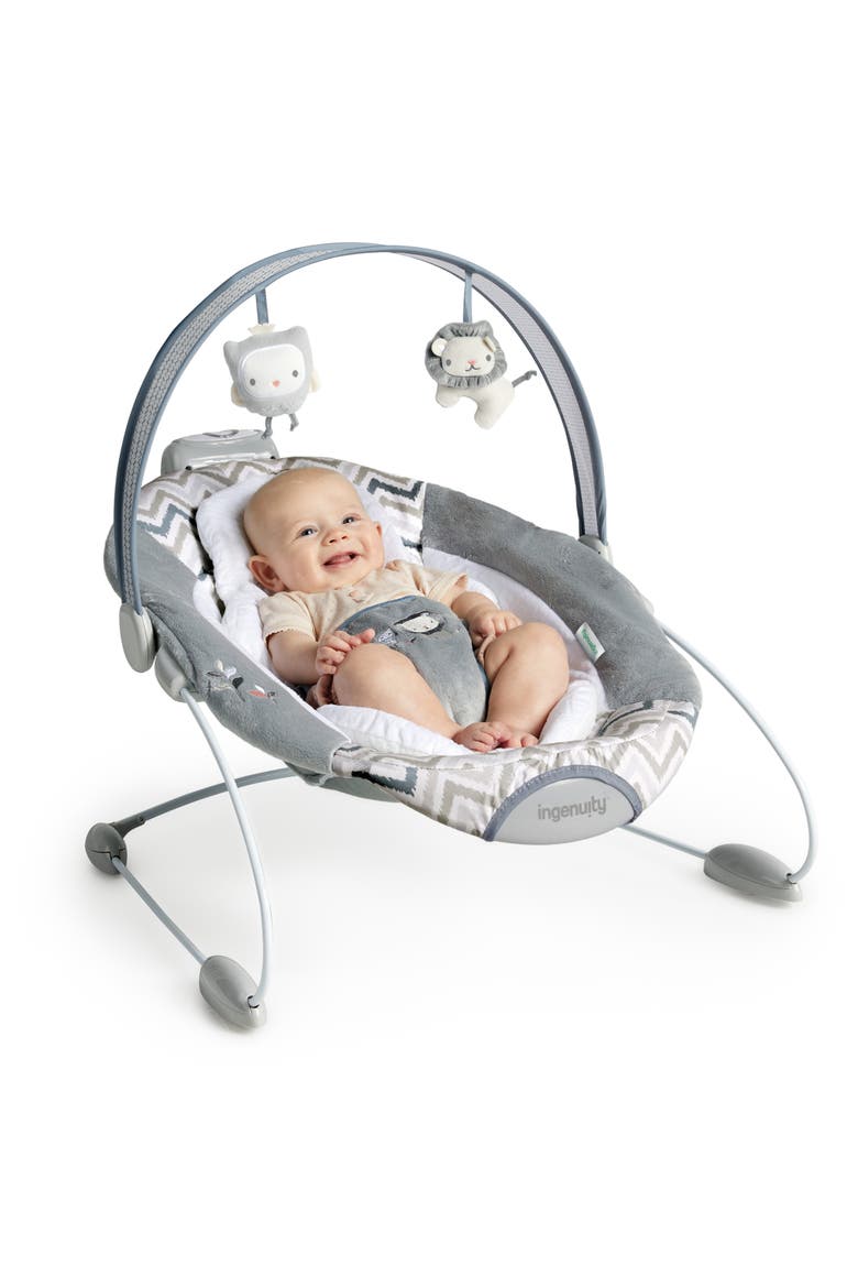 SmartBounce Automatic Baby Bouncer Seat, Alternate, color, GREY