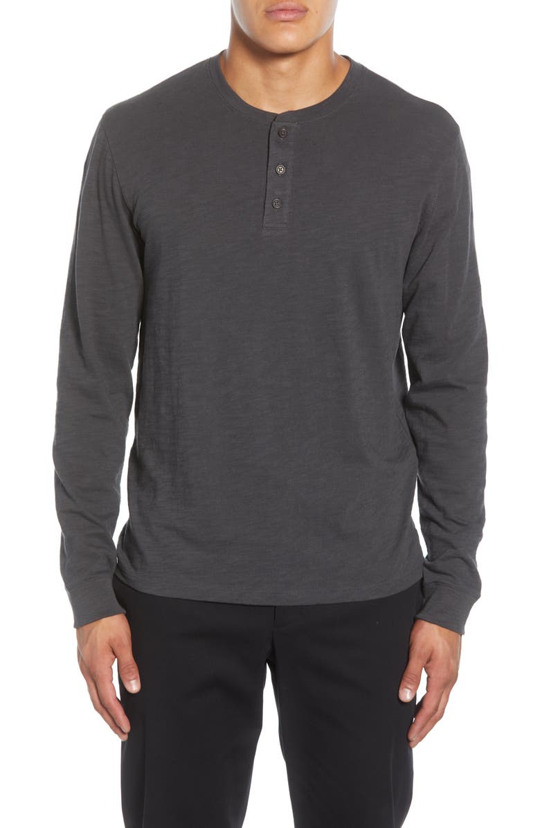 Vince Long Sleeve Slub Henley, Main, color, Sphere