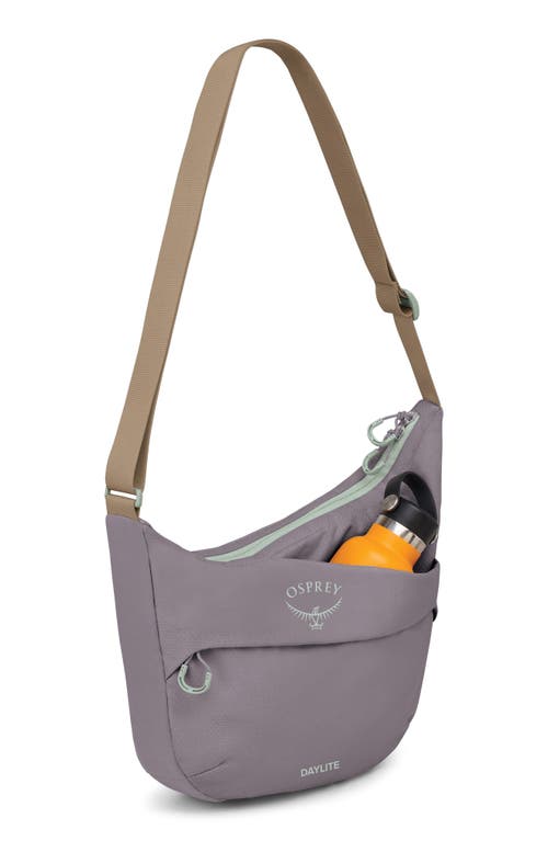 Osprey Daylite Water Repellent Crossbody Pouch In Soundwave Grey/latte Brown