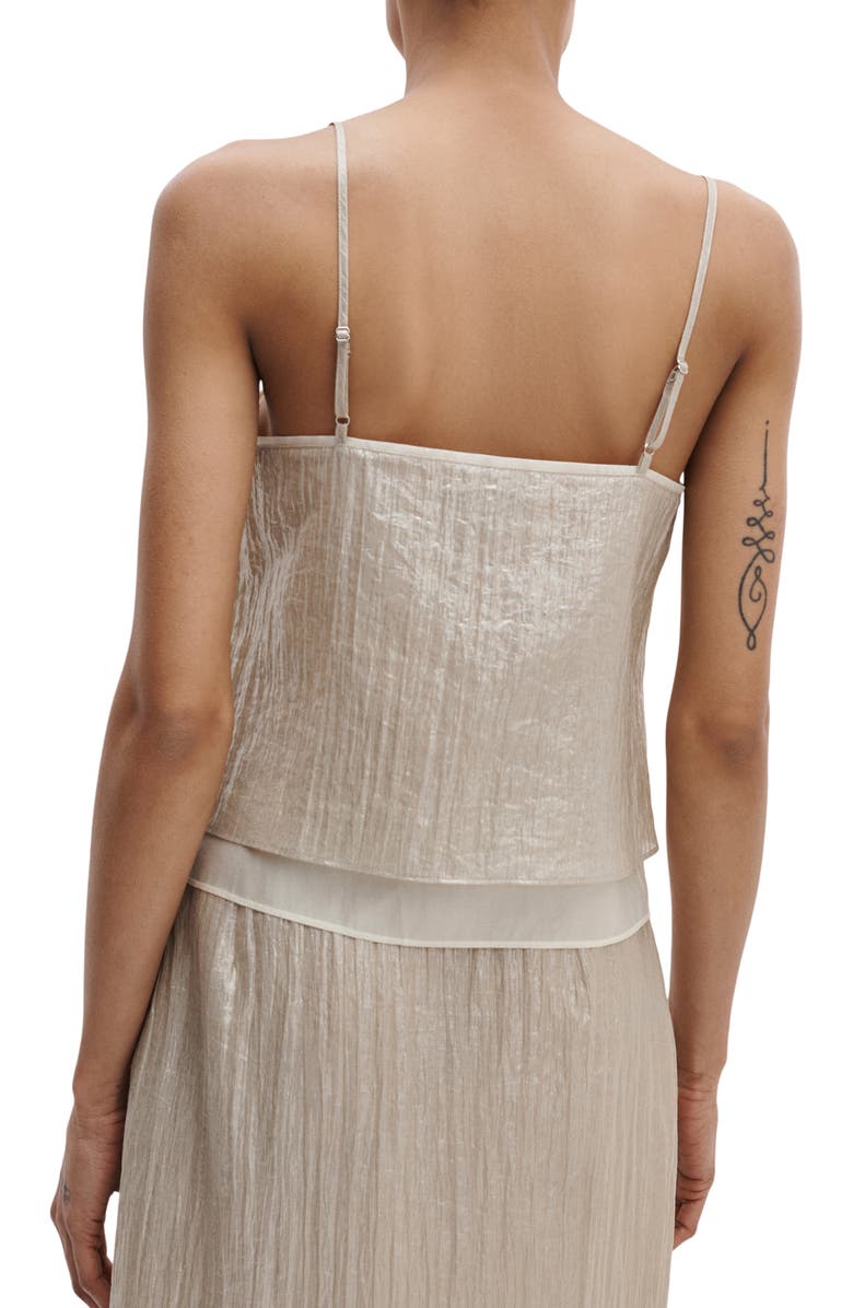 rag & bone Suki Metallic Camisole, Alternate, color, Beige
