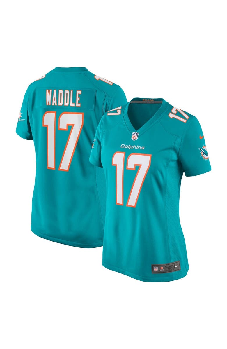 Nike Women's Nike Jaylen Waddle Aqua Miami Dolphins Game Player Jersey, Main, color, Aqua
