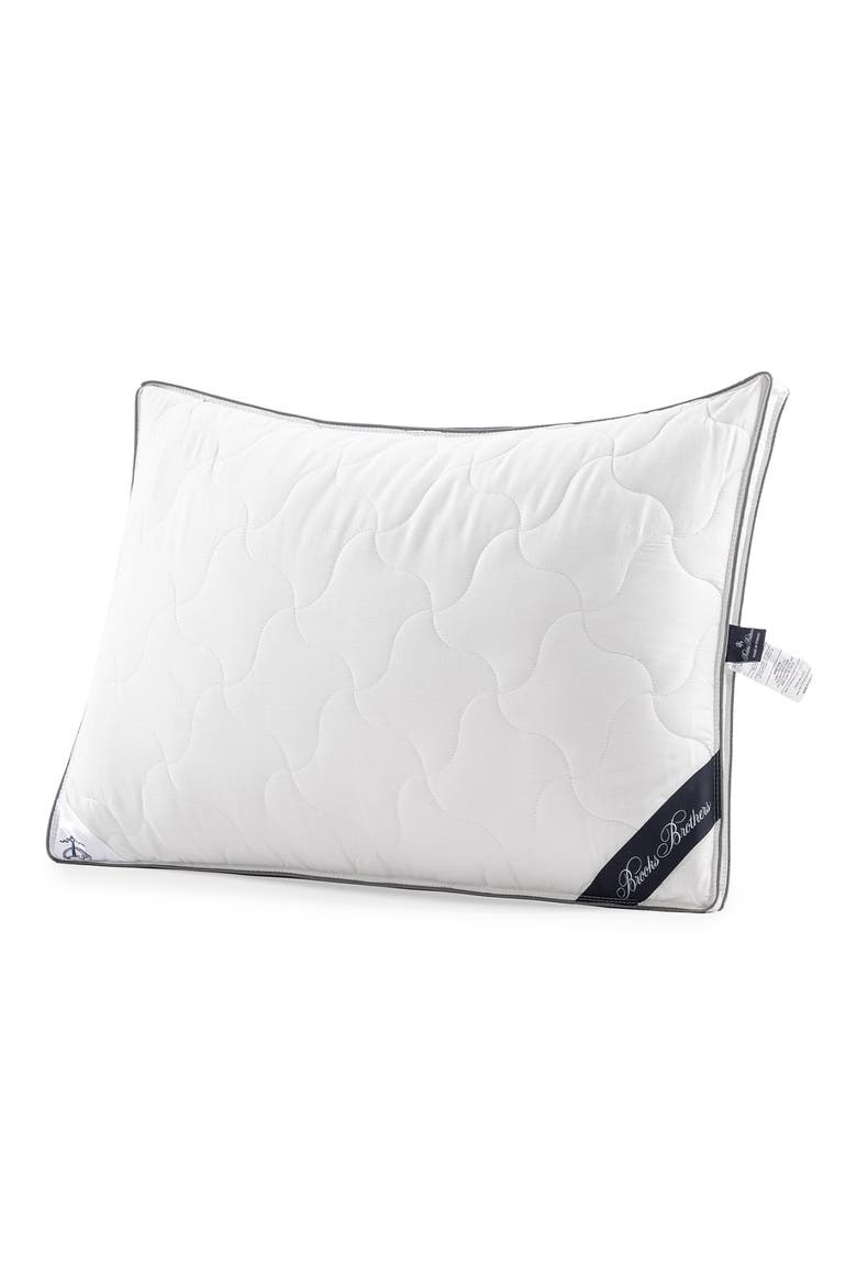 Cotton Blend Pillow, Alternate, color, WHITE