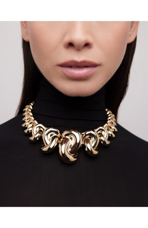 Jennifer Fisher Multi Knot Necklace In Yellow Gold