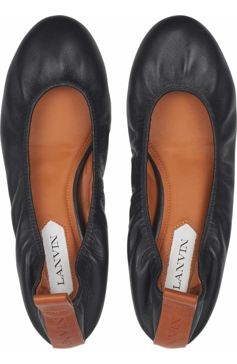 Lanvin The Leather Ballerina Flat, Alternate, color,